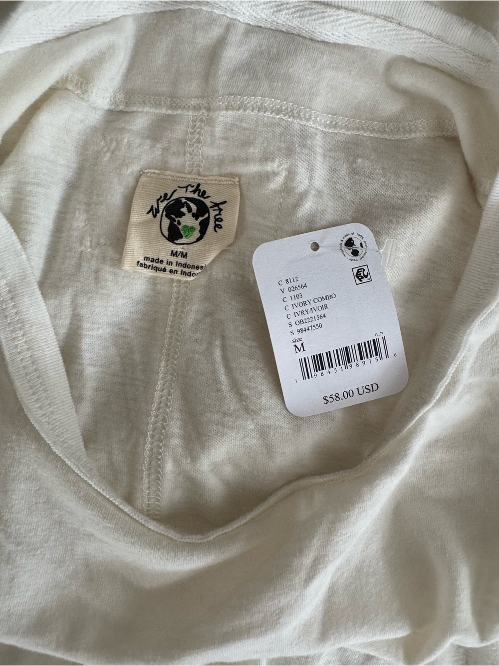 We The Free Ivory Relaxed Crewneck Tee - Picture 3 of 3